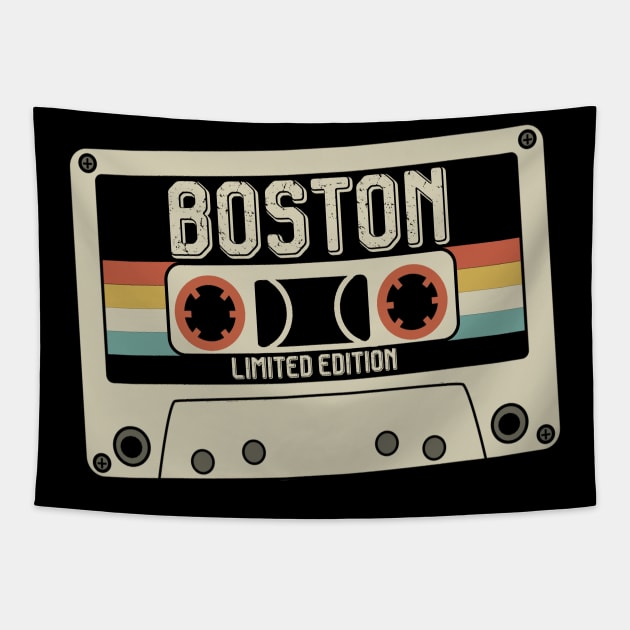 Boston - Limited Edition - Vintage Style Tapestry by Debbie Art