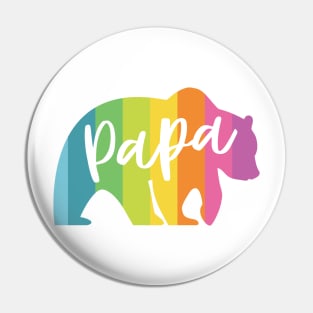 PAPA BEAR RAINBOW Pin
