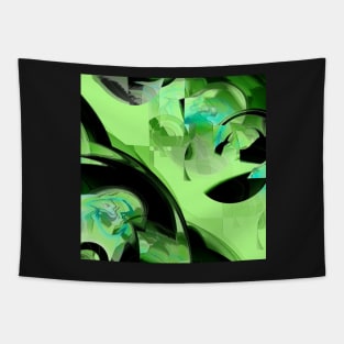 Light green with black and blue Tapestry