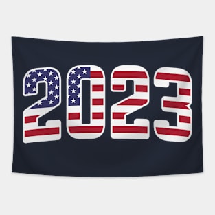 2023 Patriotic Arched Version v2 Tapestry