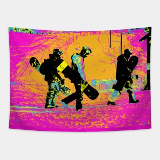 Snowboarding Pals - Snowboarders Tapestry