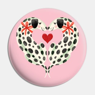 Dalmatians in Love Pin