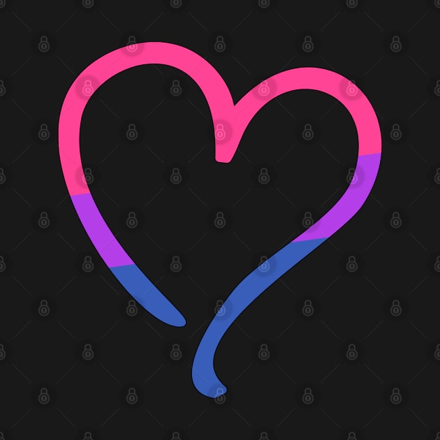 Bisexual  Pride Flag Heart by valentinahramov