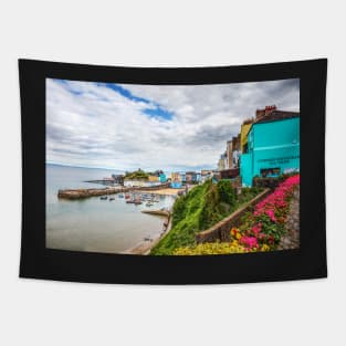 Tenby Harbour And Lifeboat Stations, Pembrokeshire, Wales Tapestry