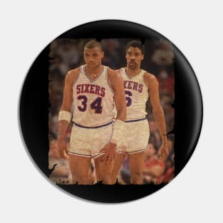 Charles Barkley and Julius Erving Pin