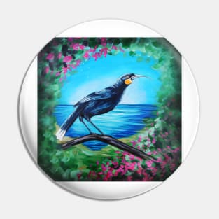 Huia Bird Pin