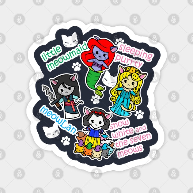 CAT PRINCESS puns Magnet by wss3