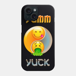 Yumm Yuck Emoji English Words Print Phone Case