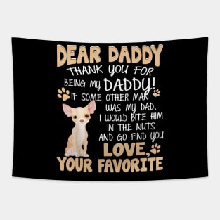 Dear Daddy Thank You For Being My Daddy Tapestry