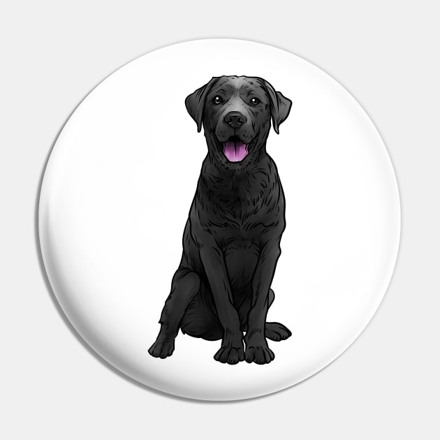 Black Labrador Retriever Dog Black Lab Pin by whyitsme