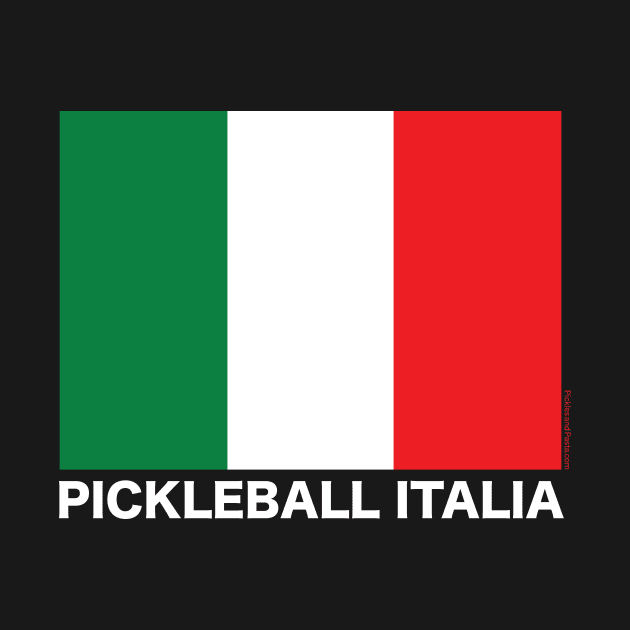 Pickleball Italia Flag - White Lettering by picklesandpasta
