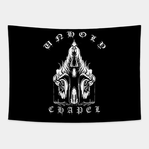 Unholy chapel Tapestry by Unholy chapel 