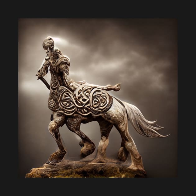 celtic warrior statue by heartyARTworks