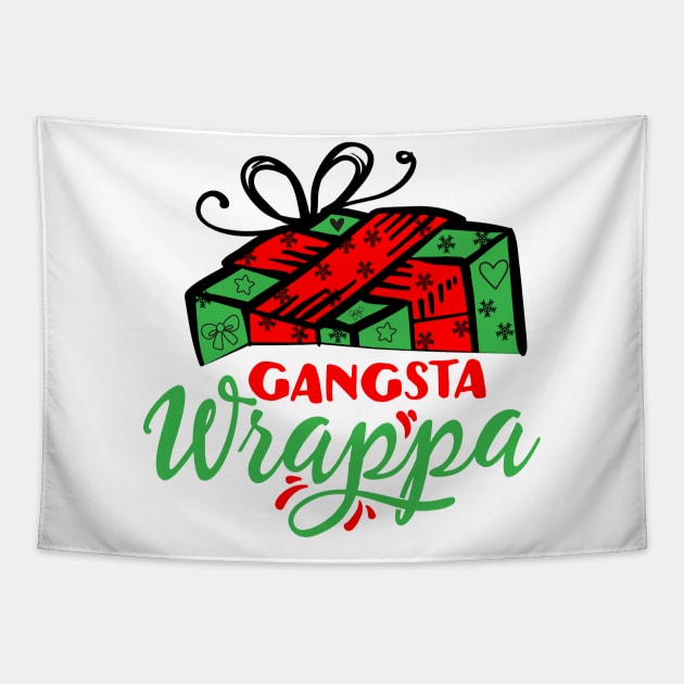 Gangsta Wrappa Tapestry by MZeeDesigns