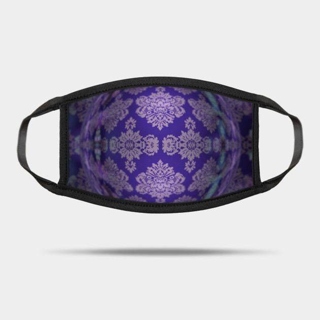 Purple Damask Wallpaper Print Pattern Damask Mask Teepublic