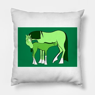 Mare and Foal 6 Pillow