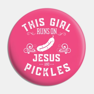 Just a Girl Who Loves Pickles Pin