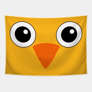 Cute Chick Face Baby Chicken Chick Easter Costume Tapestry