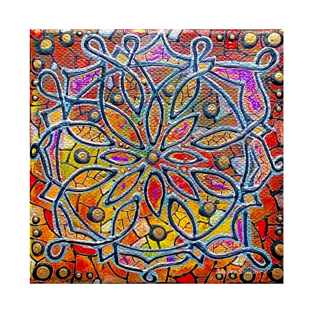 Stained Glass Mandala 40-36 by Julie Ann Stricklin by Julie Ann Stricklin