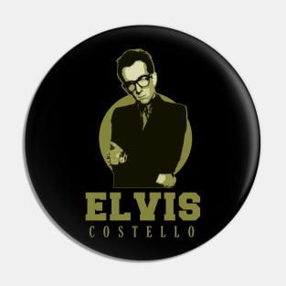 Elvis Costello Retro Pin