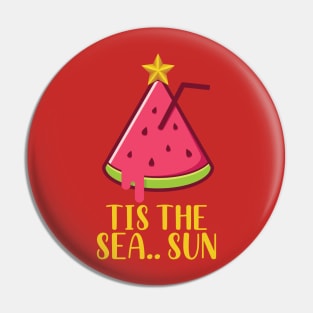 Tis The Sea Sun Pin