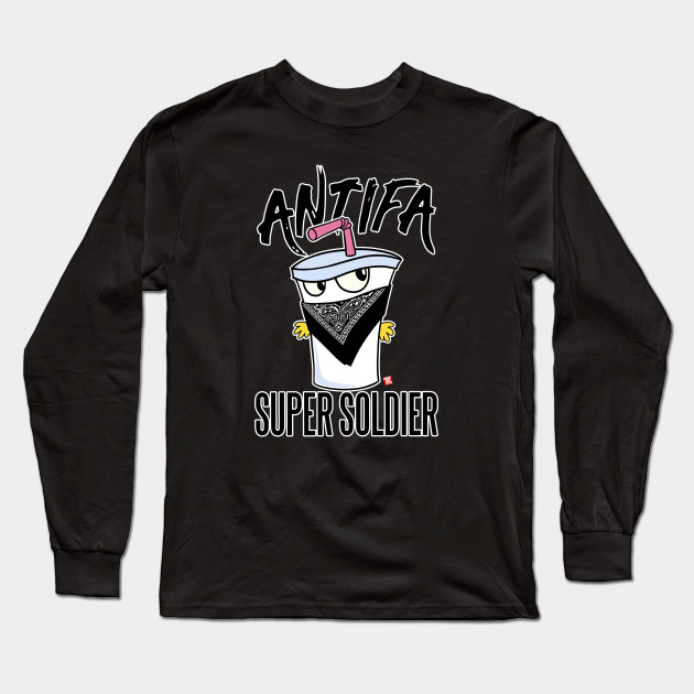 Antifa Super Soldier Antifa T Shirt Manches Longues Teepublic Fr