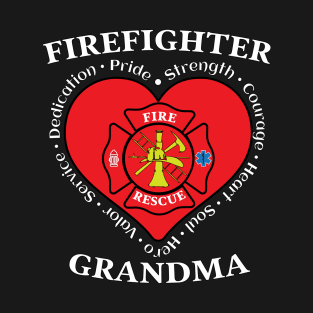 Firefighter Grandma Fire Rescue Grandma T-Shirt