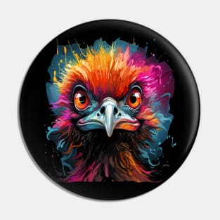 Emu Rainbow Pin