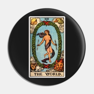 XXI. The World Tarot Card Pin