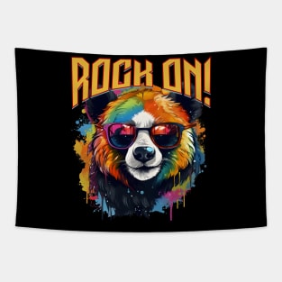 Panda Rock On! Tapestry