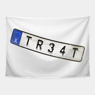 Treat - License Plate Tapestry