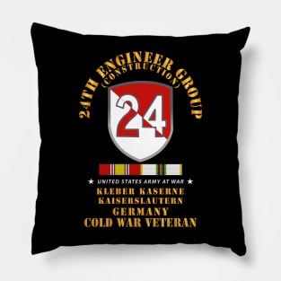 24th Engineer Group (Construction) - Kaiserslautern, Germany 1954 - 1972- w COLD WAR SVC X 300 Pillow