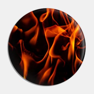 Dancing flames on black background Pin