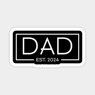 Dad Est 2024 Promoted to Daddy 2024 Pregnancy Announcement Magnet