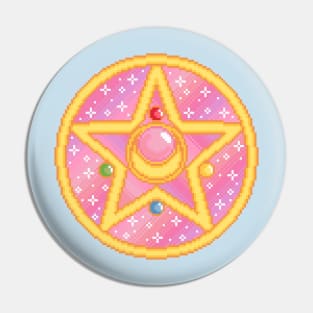 Crystal Star Pixel Art Pin