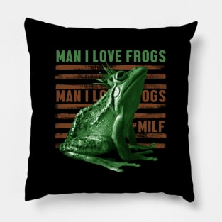 man i love frogs - king Pillow