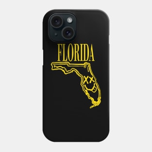 Grunge Heads Florida Happy Smiling 90's style Grunge Face X eyes Phone Case