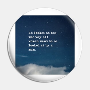He looked at her - Fitzgerald in the night sky Pin