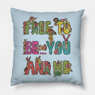 Free To Be 1972 Pillow