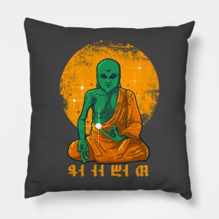 Alien Buddha Pillow