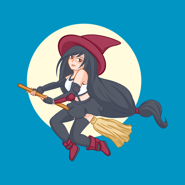 Witch Girlfriend Tifa by kalgado