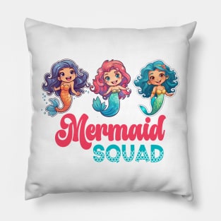 Mermaid Squad Pillow