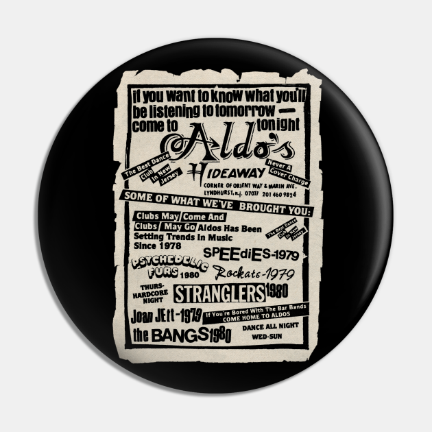 Aldo S Hideaway Nightclub Lyndhurst Nj Aldos Hideaway Pin Teepublic