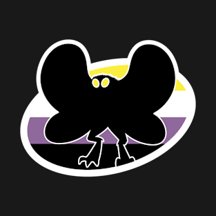 Nonbinary Mothman Cryptid Pride T-Shirt