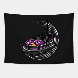 Purple Bumper Car Tapestry