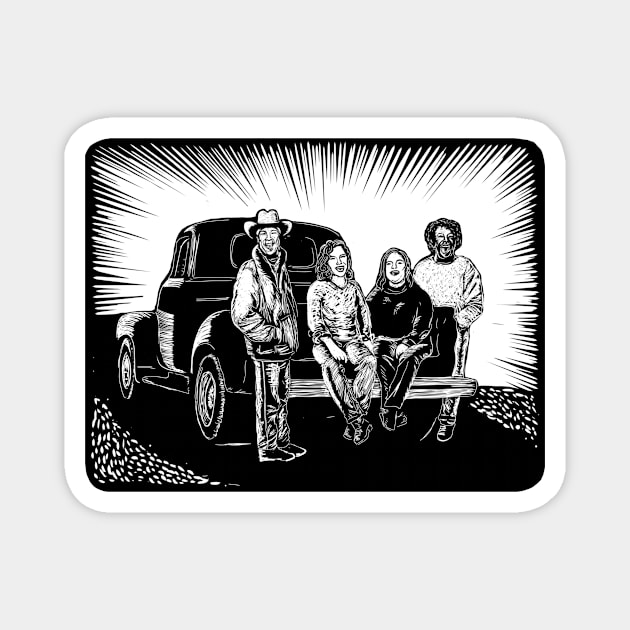 Mixed Quartet tailgate singing! Magnet by CarynsCreations