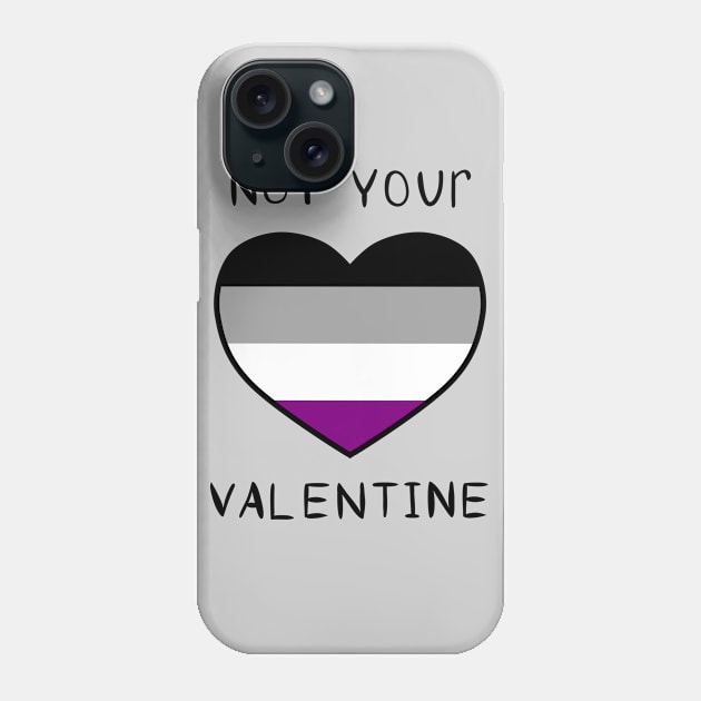 Asexual valentine's day Phone Case by Winsenta