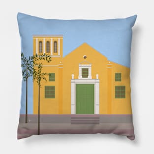 Trinidad Plaza Church, Getsemani, Colombia Pillow