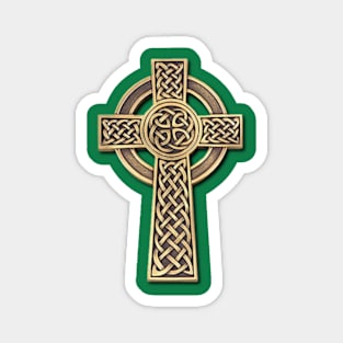 Celtic Cross - Gold Magnet