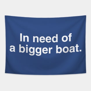 Jaws Bigger Boat Tapestry